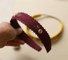 Load image into Gallery viewer, Fall &#39;24 || Rose Scalloped Headband