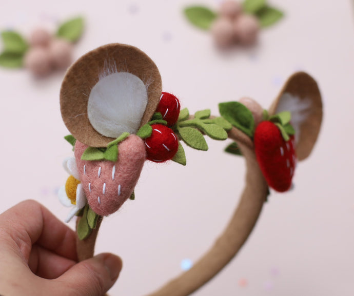 Spring Cheer || Berry Bear Headband