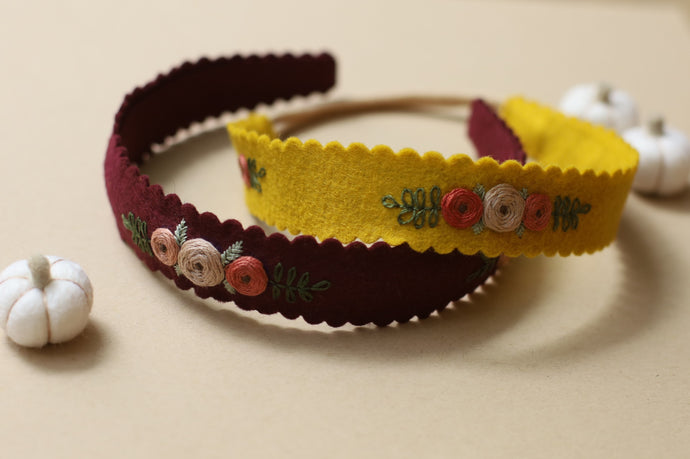 Fall '24 || Rose Scalloped Headband