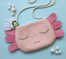 Load image into Gallery viewer, Under the Sea || Axolotl Purse Pink