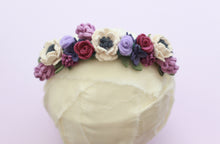Load image into Gallery viewer, wildflower lavender felt flower crown
