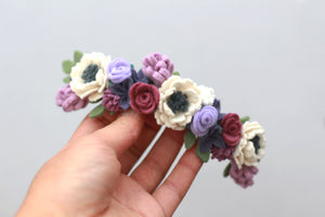 wildflower lavender felt flower crown