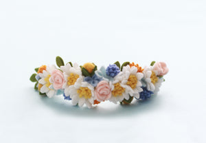 wildflower felt flower daisy crown headband