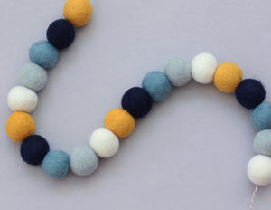 BLUE & MUSTARD GARLAND