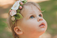 Load image into Gallery viewer, blush felt flower crown by Posy and Pom