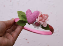 Load image into Gallery viewer, LOVE || Hard Satin Covered Headband Add-ON